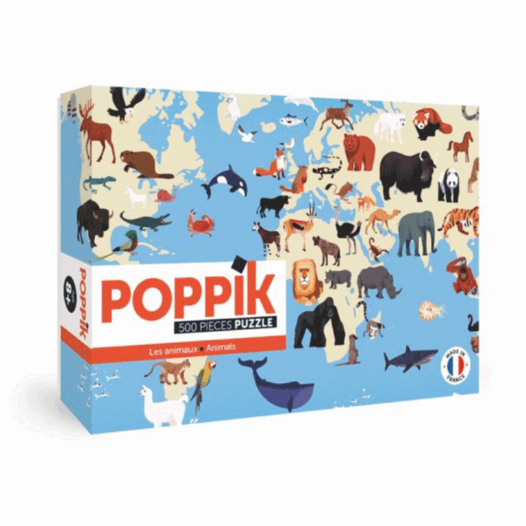 Poppik-puslespil-Verdens-dyr