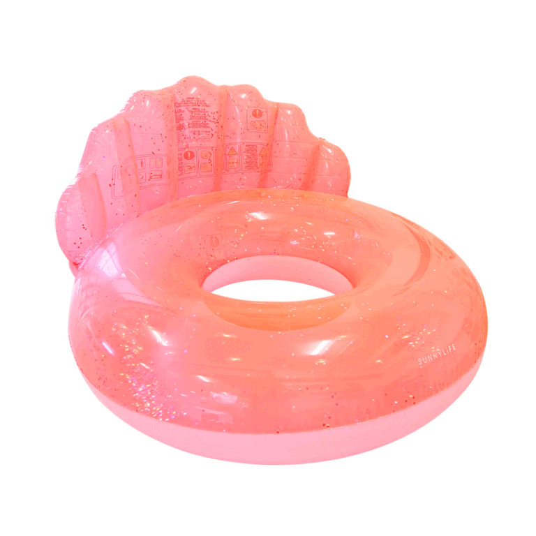 Sunnylife-Lux-pool-ring-shell-neon-coral2