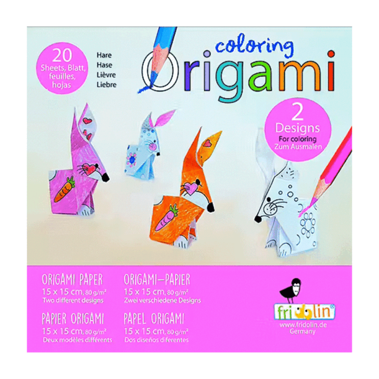Coloring-origami-hare